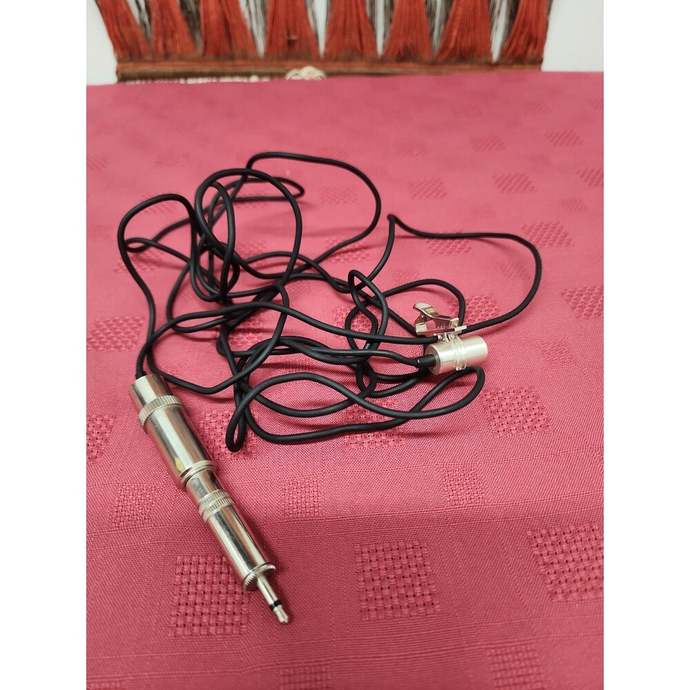 Vintage Omnidirectional Lavalier/Lapel Clip-On Microphone 115" Japan Untested